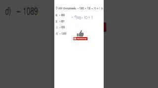 EXPRESSÃO NUMÉRICA  #focanoenem #matemática #concursospúblicos #shorts