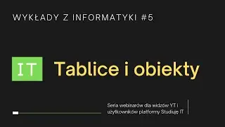 Wykłady z Informatyki - C++ Tablice i obiekty (5)