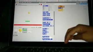 Paddle ball game on scratch