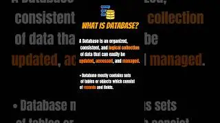 Database Interview Questions Answer | what is database #shorts