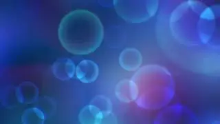 Relaxing Small Blue Circles Bokeh Balls Screensaver HD