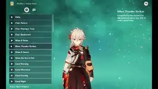 Kaedehara Kazuha voice-over: When Thunder Strikes  (Genshin Impact eng)