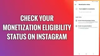 How To Enable Monetization On Instagram 2024