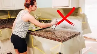 I SPRAY PAINTED MY GRANITE COUNTERTOPS! WHAT HAPPENED! 