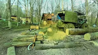 ДЕЛАЮ ОГРОМНЫЙ СТОЛ В БЕСЕДКУ. РЫБАЧИМ И ОТДЫХАЕМ В ТАЙГЕ.