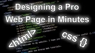 Designing a Professional Web Page in Minutes [HTML & CSS Tutorial]