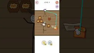 Stickman Stealing Treasure from Pirates- Thiefpuzzle (Level- 9)