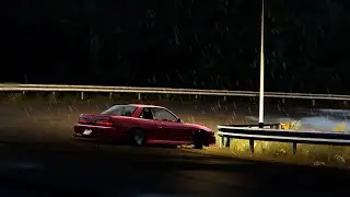 Drift Playground training race, Nissan Silvia S13  // (Assetto Corsa + Руль Logitech G25)