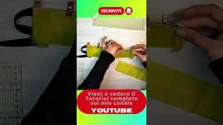 Diy Chiusura Borsa Con Cerniera Tutorial #shorts #inlaboratoriodallasamu #borsa #borsetta #diycrafts