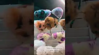 Ушки из меха кролика рекс от автора игрушек ручной работы Holich Toys
