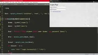 Login Form & Validation  - PHP Crud Operations  | Select | Insert | Update |  Delete | Login