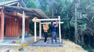 Complete the toilet roof frame | Family Farm Life