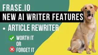 Refresh existing content with the Frase Article Rewriter
