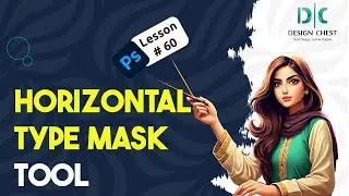 How to use Horizontal Type Mask Tool in Adobe Photoshop
