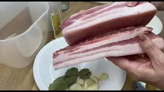 Солить сало по-деревенски.Просто, быстро, вкусно.#сало#солитьсало