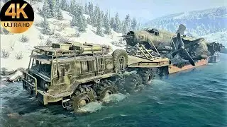 SnowRunner Airplane Transport OverSize Cargo PS5 4K Gameplay OffRoad 