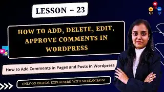 How to Add, Edit, Delete and Approve Comments in pages and posts in WordPress | WordPress Tutorial