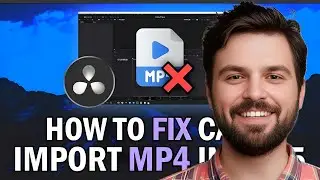 NEW! FIX DAVINCI RESOLVE NOT IMPORTING MP4 WORKING 2025!
