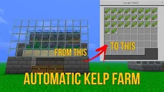 Automatic Kelp Farm (Minecraft Bedrock 1.21+)