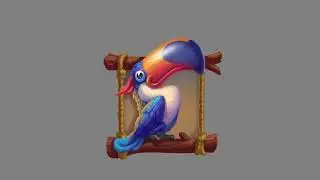 Toucan bird animation project, Spine 2D