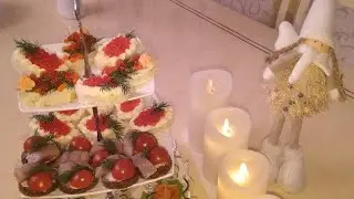 Брускеты праздничные. Новогодний стол 2022 года
