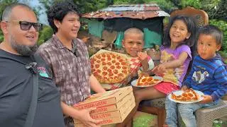 NIÑOS EN POBREZA EXTREMA COMEN PIZZA POR PRIMERA VEZ ft. @GordoSoyacity
