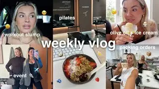 weekly vlog 💌 in a rut, event in sydney, packing orders, olive oil + ice cream taste test lol
