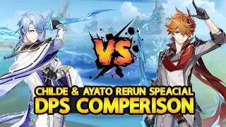 C0 Ayato & C0 Childe DPS Comparison || Genshin Impact 3.3