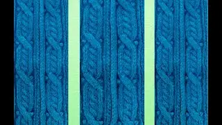 УЗОР СПИЦАМИ. УЗОР КОСЫ. KNITTING PATTERN