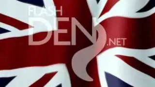 United Kingdom Flag Loop animation hd