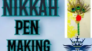 Creative handmade nikkah pen tutorial 🥰