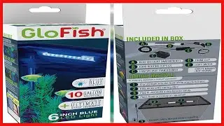 GloFish Blue LED Light 6 Inch, For Aquariums Up To 10 Gallons