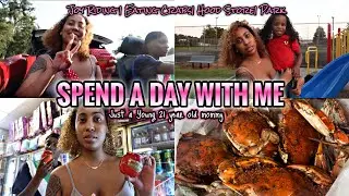 SPEND A DAY WITH ME VLOG | Joy Riding, Eating Crabs,Hood Store,Park!!