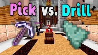 Hypixel Skyblock Experiments - Titanium Pickaxe vs. Mithril Drill | Cost Worth It? (Dwarven Mines)