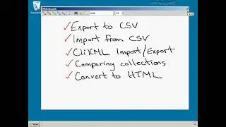 Export Import with Xml CSV HTML