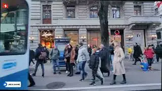 Zurich Switzerland - Christmas eve - Passing through the Christmas market #zurich HB