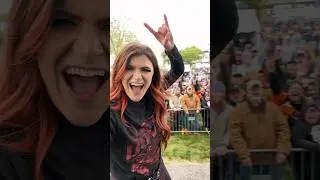 Performing at a NASCAR race