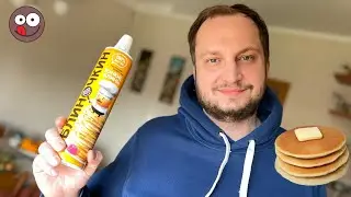 Cooking news: canned pancakes dough. I bake pancakes from a can. Сheck this out!