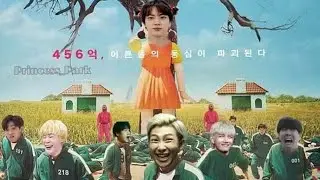 Squid Game ft. BTS | Watch till the end😂 #squidgame #squidgamebts #bts #btsarmy #vmin