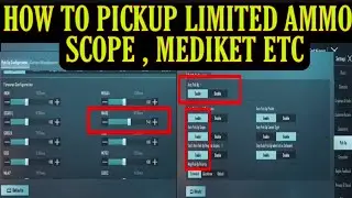 How To Pick up Limited Ammo , Scope etc || How To Set limited Ammo , Scope , Consumable items || 😍🔥