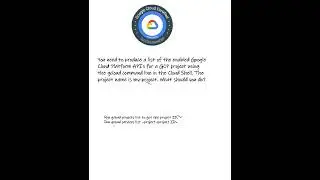 Gcloud Commands  [associcate engineer exam ] .#GCP