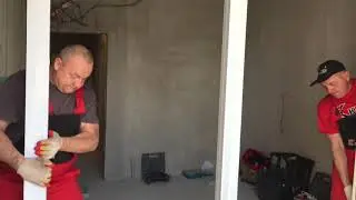 Монтаж подъемно-сдвижной двери KBE Premidoor