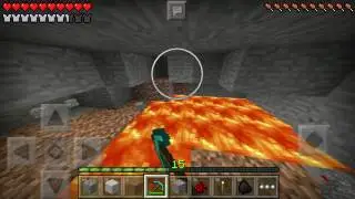 Minecraft Pocket Edition Survival: Got a few diamonds!!
