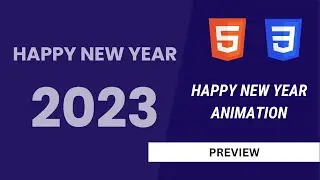 Happy New Year Animation | HTML CSS JS | Preview