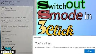 how do i switch out of s mode windows10 windows11 #Windows #Tech #howto
