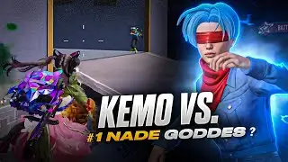 KEMO VS. #1 Nade Goddess?! [Wiping 3 Streamers] | BGMI 🔱