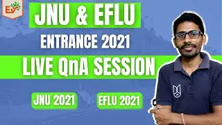 Live QnA Session *JNU & EFLU Entrance Exam* 2021