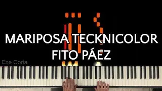 Mariposa tecknicolor | Fito Páez ~ TUTORIAL FÁCIL | PARTITURA DISPONIBLE