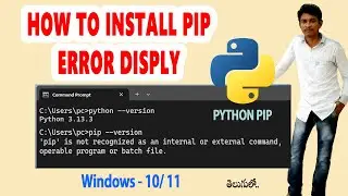 How to Install PIP is not Recognized On Windows 11 and 10