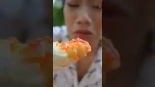 Eating bamboo shoot with chili sauce full ASMR